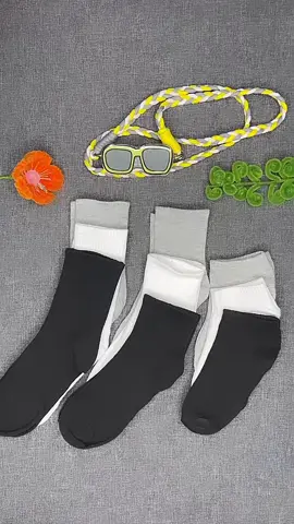 Tất Nam Nữ - Tất vớ cổ cao, cổ thấp chất cotton cao cấp thiết kế sọc đôi chống hôi chân T110