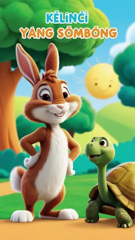 🐰🐢 Kelinci Sombong vs. Kura-Kura yang Tangguh! Kelinci yang percaya diri menantang Kura-Kura untuk lomba lari, percaya bahwa dia pasti akan menang. Tapi Kura-Kura menunjukkan bahwa langkah pelan namun pasti bisa membawa kemenangan! 💪✨ Saksikan bagaimana Kelinci belajar pentingnya menghargai orang lain dan tidak meremehkan siapapun. Jangan lewatkan pelajaran berharga dari kisah ini! #KelinciDanKuraKura #CeritaBijak #PelajaranBerharga #KisahAnak #DongengAnak #PercayaDiri #HargaiTeman #BelajarBersama #PlayfulStoryTime
