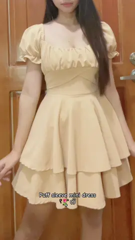 Puff sleeve mini dress two layered dress perfect outfit for any occasions 𓍢ִ໋🌷͙֒ ᰔᩚ #dressoutfit #dress #dresses #outfitideas #outfit #affordablefashion #womenswear #tiktokbudol #trendydress #affiliatemarketing #affiliate #dressrecommendation #foryoupage❤️❤️ 
