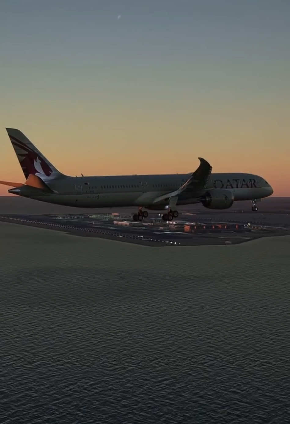 Amazing View of Qatar Airways 787-9 #flight #airplane #aviation #aviationlovers #airlines #qatarairways 