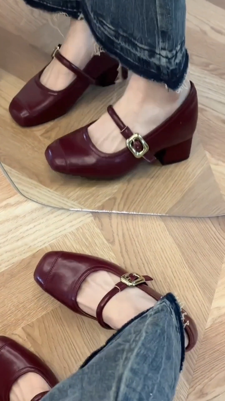 Giày Búp Bê Nữ Gót 3p Da Mềm#giaycaogot #giaycaogotnu #giaynu #giaynuxinh #giaydep #giaydepxinh #giaydepquangchau 