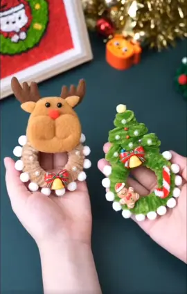 Làm  1 chiếc móc khóa chuẩn bị cho mùa giáng sinh an lành #kemnhung #handmade #trangtri #noel #giánginh 