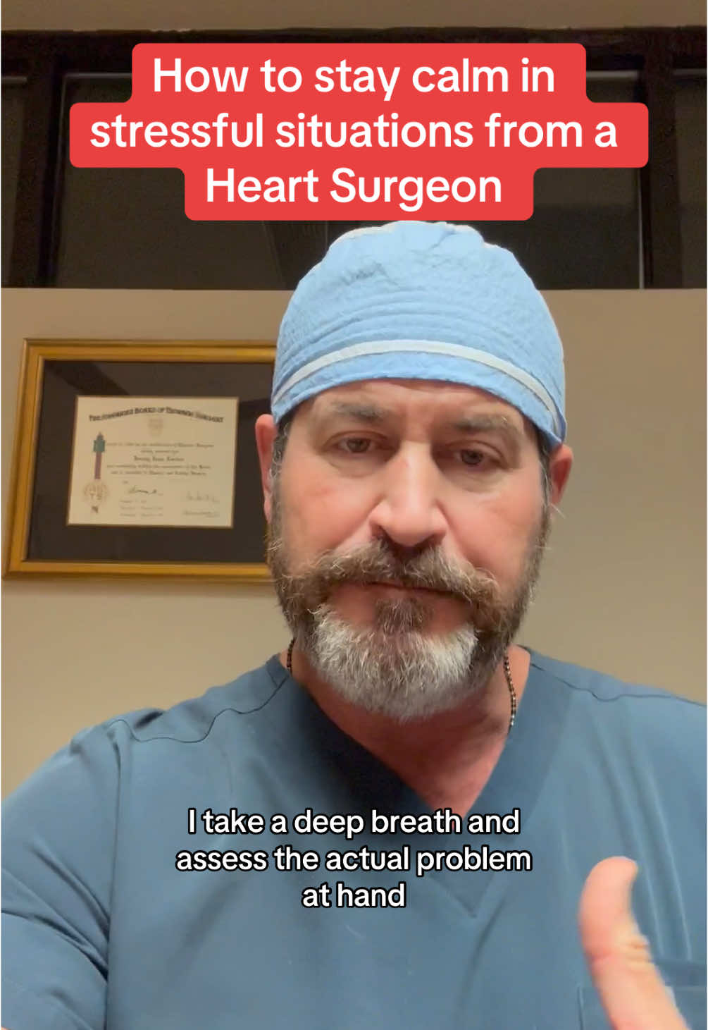 How I stay calm in stessful situations #doctor #surgeon #surgery #anxiety #fypシ 