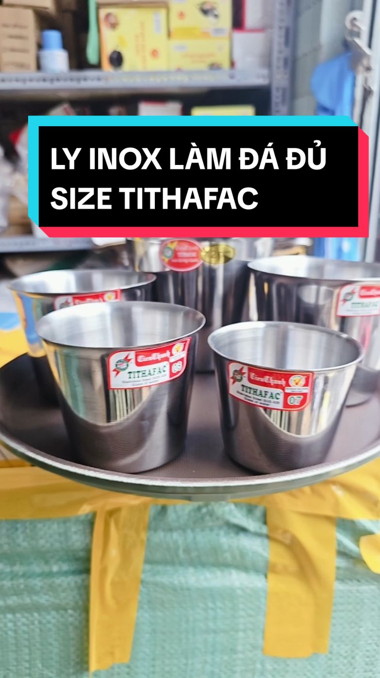 LY INOX LÀM ĐÁ ĐỦ SIZE TITHAFAC #giadungdangvuong #lyinox #lylamda #lylamdainox 