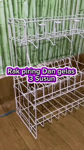 Rak piring dan gelas 3 susun Harga terjangkau bahan berkualitas dan kokoh buruan co 🥳