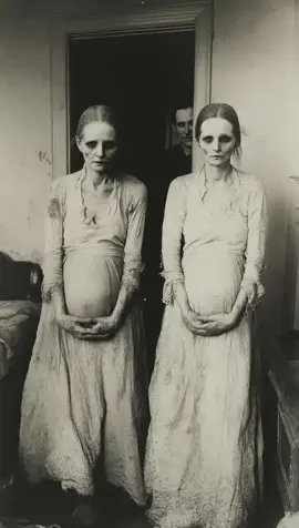 An eerie 1800s sepia photograph of a forest hag surrounded by humanlike, marionette children. Creepy, horror-filled, and unsettlingly vintage. #VintageHorror #HauntedForest #CreepyChildren #VictorianGothic #spookyaesthetic 