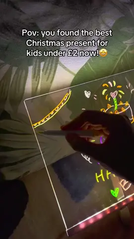 This could be the coolest Christmas present for honestly any age, in 2024🤩🎁🎊 #toysforkids #tiktokshop #tiktokfinds #fyp #messageboard #tiktokmademebuyit #spotlight #lightedmemoboard #acrylicboard #lednoteboarding: #acrylicledwritingboard #christmasgiftideas #tiktokshop #blackfriday #toddlermom #boymom #gift #christmas #present #toy