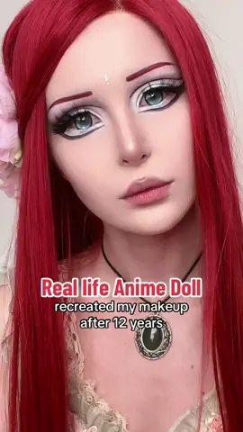 ❤️ Halloween makeup for everyday  #halloween ##dollmakeup #halloweenmakeup 
