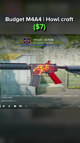 Budget M4A4 Howl Craft in CS2 🔥 #fyp #cs2 #counterstrike #cs2funny #cs2memes #cs2moments 