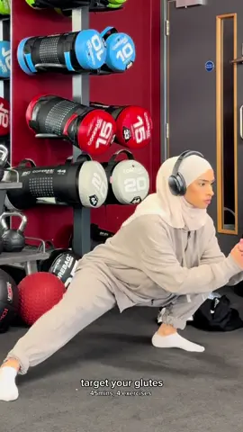 target your glutes ❤️‍🔥 4 exercises, 45 mins the doms from this were insaneeee!! reminder that you don’t need to be in the gym for hours to have a good workout 🫶🏽✨ @Gymshark @Gymshark Women  #glutes #legday #gluteworkout #GymTok #FitTok #foryou #hijabi #gymgirl 