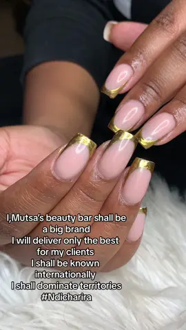 We are here to serve and deliver quality nails to you💛✨ #fyp #zimtiktok #zimtiktokers🇿🇼🇿🇼🇿🇼 #zimnailtech #beauty #reversefrench #gold #goldnails #beautytips 