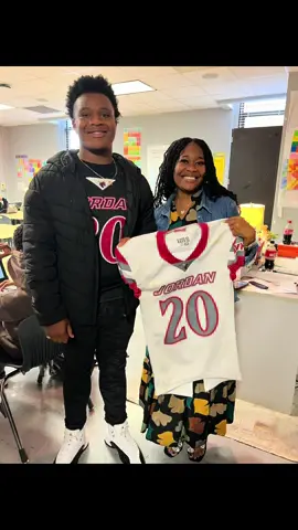 Our Juniors and Seniors on the football team presented jerseys to their most impactful teachers today! 🏈 #schooltiktok #jerseys #highschoolfootball 