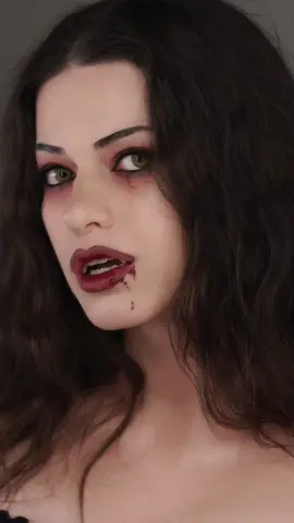 Replying to @Sab 리나 Here is my  Vampire Makeup tutorial 🖤 I’ll list the products in the comments  #vampiremakeuptutorial #vampiremakeup #halloweenmakeuptutorial 