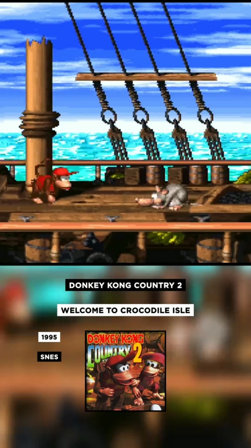 🎮Donkey Kong Country 2 - Welcome to Crocodile Isle🎵 #games #videogame #donkeykongcountry2 #donkeykongcountry #donkeykong #nintendo #supernintendo #snes #soundtrack #theme #gamesoundtrack #ost #gamemusic