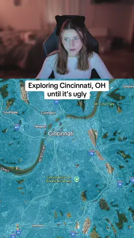 Exploring Cincinnati, OH until it’s ugly #exploring #travel #googleearth #cincinnati #ohio 