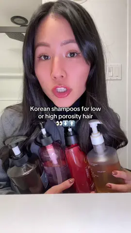 Korean shampoos for low or high porosity hair 👀⬇️⬆️ #koreanhaircare #kbeauty #kbeautyhair #asianhair #asianhaircare #lowporosityhair #lowporosityhaircare #highporosityhair #haircareproducts #haircareproduct #hairproducts #hairproduct #shampoo #shampoos #kbeautyproducts 