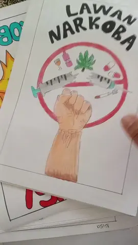 membuat poster tema anti narkoba #kelas6 #tema4 