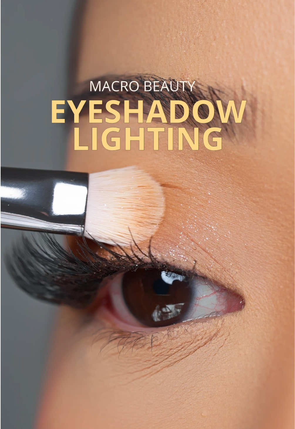 Macro Beauty Eyeshadow Lighting 🌼 For this lighting, I’m using 1 softbox + silver reflector. I’ve found that for macro beauty, specifically for the eyes, I like to use a softbox as my main light. The bigger the softbox, the better, as it will produce softer shadows + spread light evenly with just the right amount of contrast. You also want to bring the silver reflector pretty high up to your face to bounce in some light. Simple setup with beautiful results 👁️✨ #beautylighting #softbox #macrobeauty #ugccontent #contentcreator #beautycontent #filming #filmingtips #makeup #makeuptips #eyeshadow  