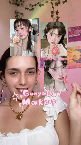 Guava makeup 💗🫧 #makeuptutorial #guavamakeup #kbeauty #maquillajetutorial #maquillajefacil #maquillajerosa 