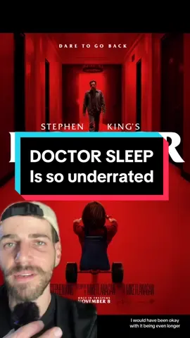 #greenscreen im sad the movie “Doctor Sleep” wasnt more successful because it was an increible sequel considering it was made three decades after the original. It was the perfect middlegeound between Stephen Kings “The Shining” book and Stanley Kubrick’s “The Shining” movie. Even stephen kind liked this movie (and he hated the original) #movie #movies #filmtok #movietok #reviews #moviereview #movierecommendation #watchthis #goodmovie #kubrick #theshining #movietok #fypdongggggggg #watch #filmrecommendation #movienight #horrorfilm #horrortiktok #horrormoviesuggestions #horror #sequel 