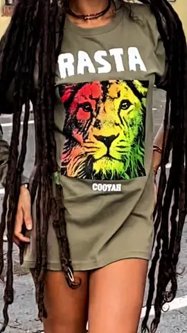 Rasta Vibes ❤️💛💚 Model: @ii-Kaya Ises  Shop long sleeve graphic tees at cooyah.com #cooyah #reggae #dancehall #lion #cooyahempress #Love #shirt #life #irie #queen #rasta #style #trinidadandtobago #jamaica #model #locs #caribbeanfashion #reggaefashion #trending #outfit #outfitinspo 