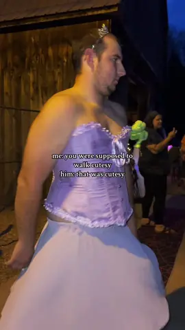 my brother is the prettiest princess 🥹💜 #girlworld #halloweencostume 