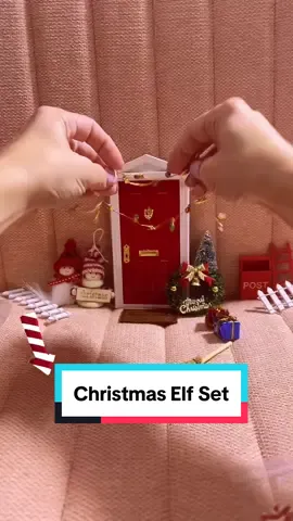 You need this Christmas Elf set for your elf’s entrance on Dec 1st! And its 22 pieces!!!  #christmas #christmaself #elfontheshelf #elfontheshelfideas 