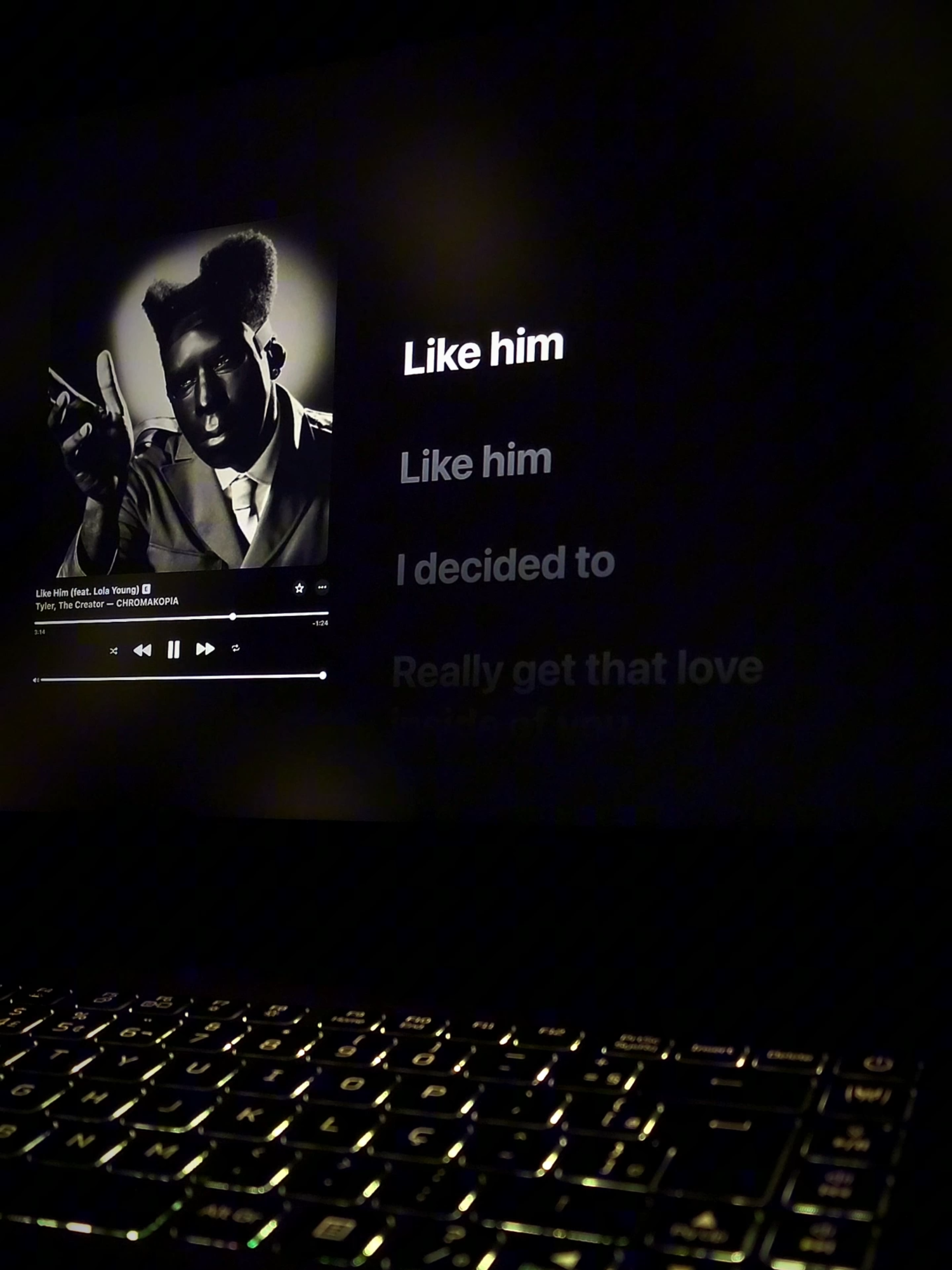 like him - tyler, the creator, lola young #fyp #musica #lyrics  #tylerthecreator #lolayoung