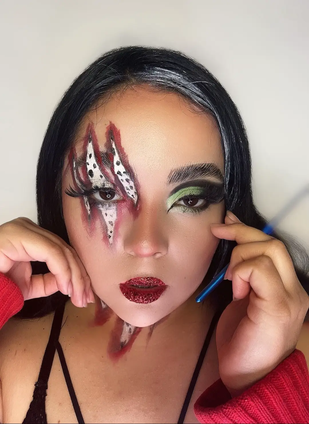 #makeup #ideamakeup #ideahalloween #halloweenmakeup #halloweenmakeupideas #halloweenmaquillaje #maquillajefacil 