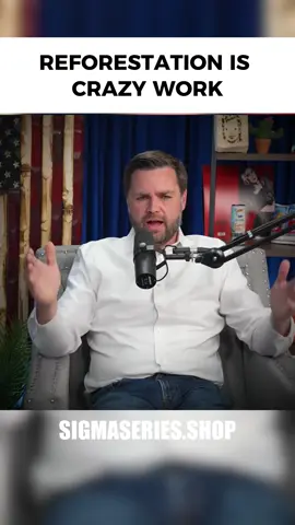 Reforestation is crazy 😂 JD Vance tells wild sports stories #jdvance #theovon #sigma #series 