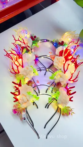 Băng đô cài tóc Noel #minhvushop #tiktok #bangdo #noel #bangdocaitoc 