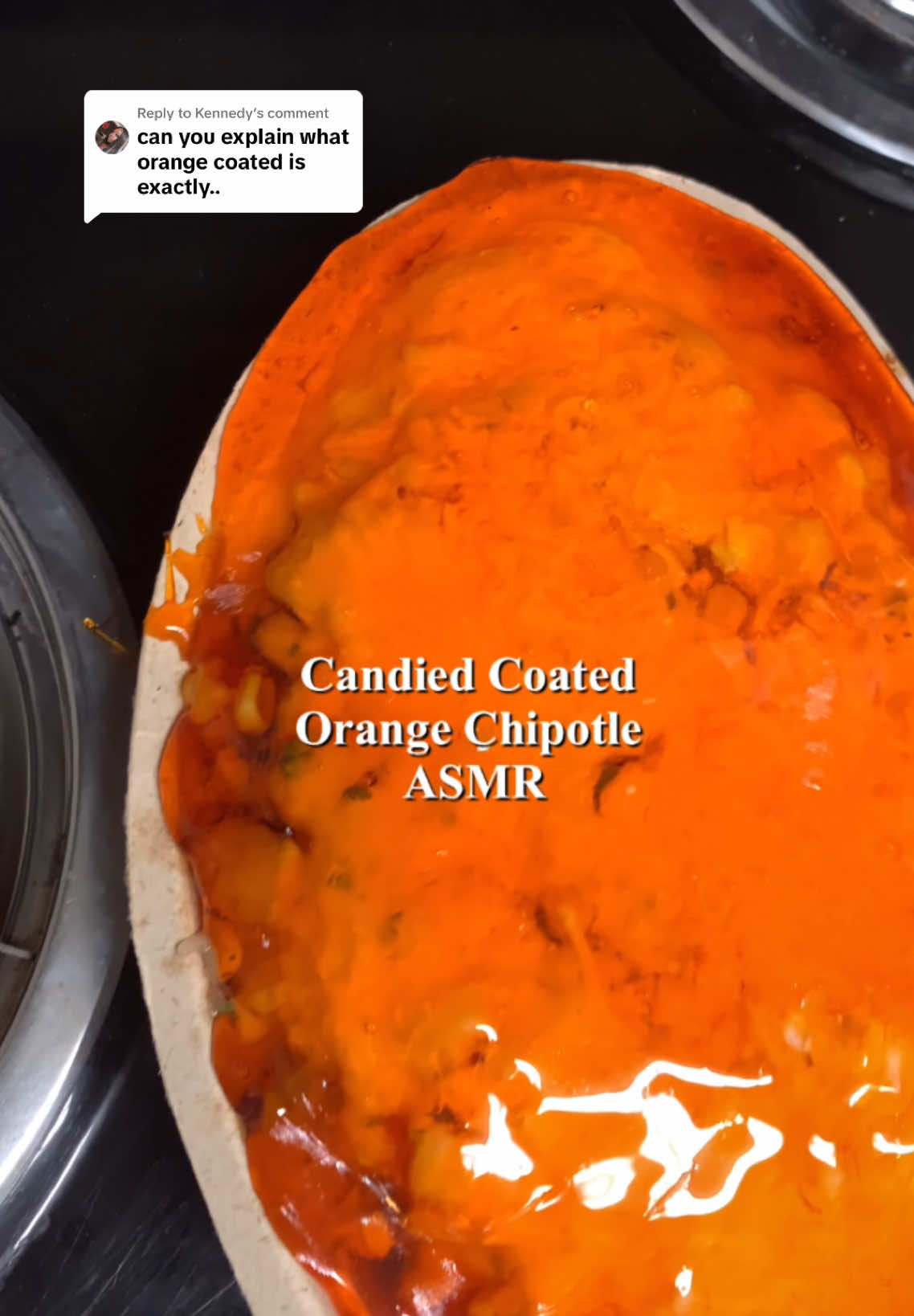 Replying to @Kennedy NEWS FLASH…. 😐 #chipotle #burrito #chipotlebowl #candiedchipotle #foodcoloring #fyp #asmr #riymaeatz  