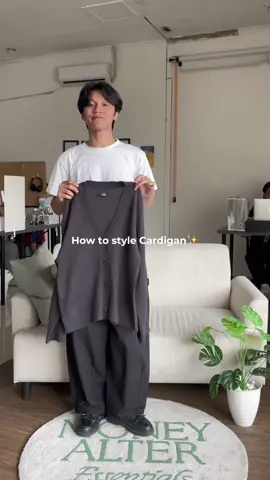 Cara styling cardigan ala minter nih Friends🙌🏻 #moneyalteressentials #fypage #outfit #outfitinspo #outfitideas #grwm 