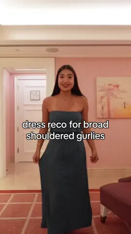 BROAD SHOULDER GURLIES REPRESENT 💅🙋🏻‍♀️ been loving @dominique & co. dresses here on the Tiktok shop - as a gurlie who is not normal sized *or usually a free size* (meaning I am more of a big boned girl with broad shoulders, on the taller side and a puson thats always bloated 🥴😂) I usually prefer dresses na mas maluwag so happy that this one gives me a waist or shape! Cute cute get all colors!!!  
