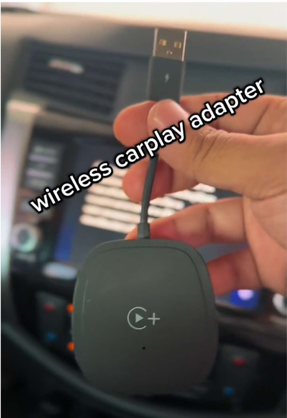 Wireless Apple CarPlay Dongle แปลงคาร์เพลย์แบบใช้สายจากโรงงานเป็นดองเกิล CarPlay ไร้สาย รองรับการรับชม YouTube/Netflix/ttok บน CARPLAY #carplay #ดูยูทูป 