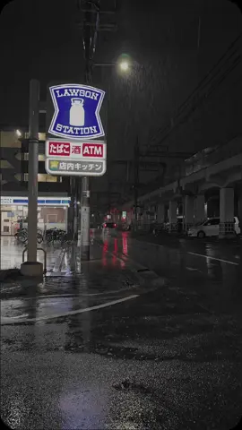 Rain Vibes by lawson #hujan  #hujanvibes🥀  #xybca #japan 