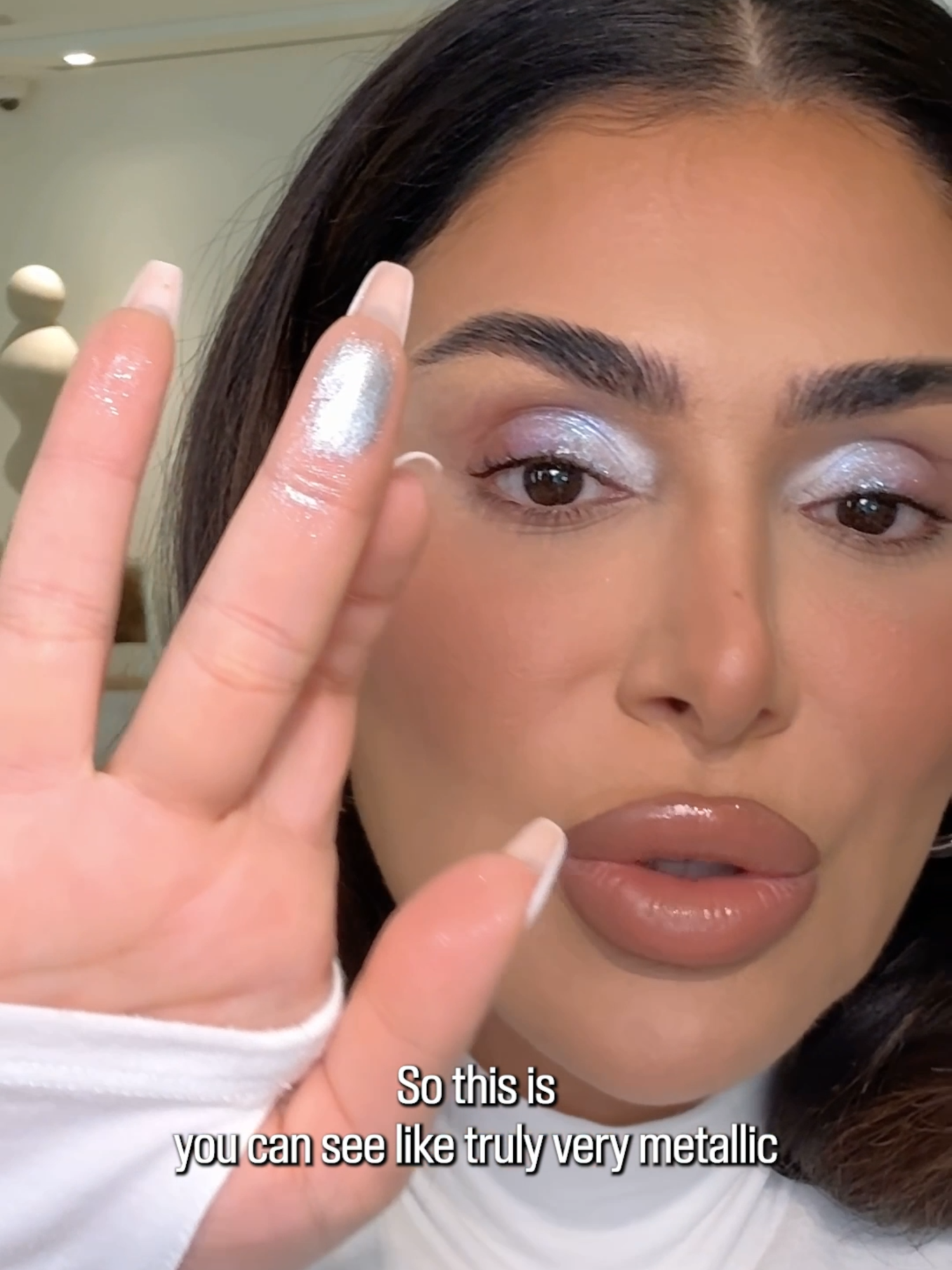 Ready to freeze them in their tracks? ❄️ @huda shows the easiest way to achieve #ICYEYES using just THREE shades from our Limited Edition ICY NUDE Eyeshadow Palette: 🧊 AVALANCHE 🧊 ICED OUT 🧊 PLATINUM   Add a flick of liner, some mascara, and boom – ICY AURA ACTIVATED 🧊👏   But quick, it’s selling out fast! Grab yours now on hudabeauty.com and @sephora! 🌎🛒 #icy#hudabeauty #hudabeautyshop #sephora #eyeshadow #eyeshadowtutorial