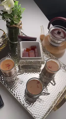 #شاي كرك 👌👌 إذا ممكن لايك ❤️ بارك الله فيكم 🌹تقديراً لمجهودي المكونات : المطيبات كميتها حسب الرغبة ( ملعقة كبيرة هيل - ملعقة صغيرة زعفران - ملعقة صغيرة دارسين اللي هو القرفة - ٣ حبات مسمار اللي هو القرنفل ) جميع المطيبات تكون مجروشة يعني تطحن بالهاون  كوبين اي نوع شاي ورق نصف لتر ماء علبة حليب مبخر ١٧٠ جرام سكر مكرمل اختياري ( موجودة الطريقة في الوصفة السابقة )  - اذا امكن كتابة طريقتكم بعمل شاي الكرك وياريت تكتبونها بالتعليقات وشكراً Karak tea 👌👌 If possible, like ❤️ God bless you 🌹 in appreciation of my effort the components : The quantity of flavorings is as desired (a tablespoon of cardamom - a teaspoon of saffron - a teaspoon of cinnamon, which is cinnamon - 3 grains of nails, which is cloves). All flavorings must be crushed, meaning they are ground with a mortar. Two cups of any type of leaf tea Half a liter of water A can of evaporated milk 170 grams Optional caramelized sugar (method found in previous recipe) - If it is possible, write your method for making karak tea, and I hope you write it in the comments. Thank you #شاي_كرك#كرك#شاي_حليب