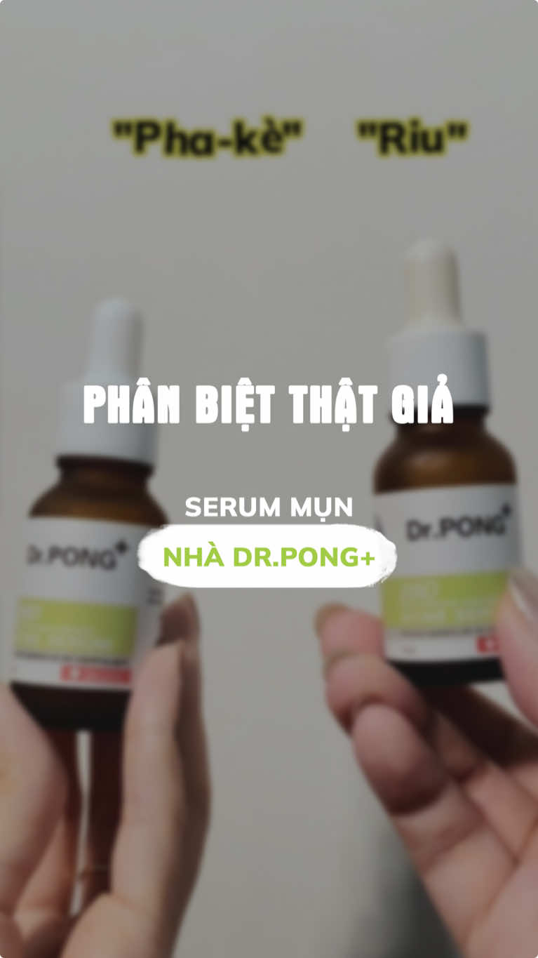 Mọi người nên lưu ý mua hàng tại các kênh chính hãng của Dr.Pong để tránh việc mua phải hàng kém chất lượng nha📣‼️ #drpongvn #serummun #authentic 