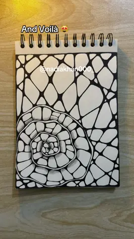 Day 195 of spiral doodle tutorial 😻  Thank you for watching 🤗 #doodlewithnadia #fyp #foryou #doodle #drawing #tutorial #195 #zentangle #abstract #art #abstract #circle #easyideas #creativeart doodle with nadia | Zentangle doodle | creative art | doodle tutorial 
