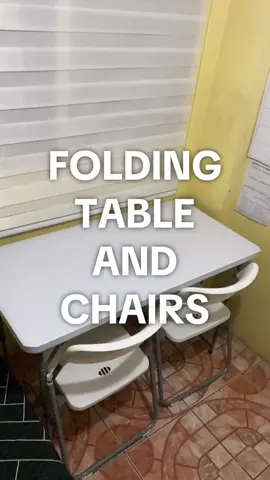 FOLDING TABLE AND CHAIRS #CapCut #table #foldable