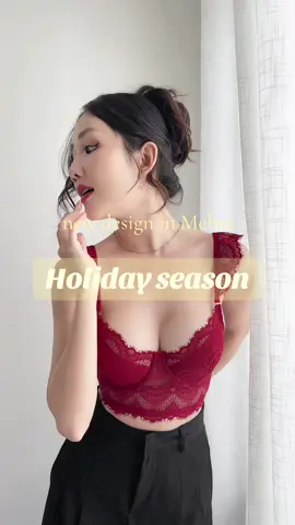 Corset đò mùa lễ hội noel - tết nổi bật trẻ trung#mebra #corset #bra #newdesign #lingerie