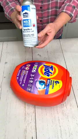 Stop throwing these away! Upcycle your laundry pod container to this fun Winter Decor #DIY #craft #christmas #holiday #decor #fyp #foryou #viralvideo #longervideo #diys 