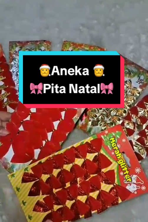 Aneka pita natal@,hiasan natal  #fypシ゚viral #natal #2024 #merrychristmas #pitanatal #fyppppppppppppppppppppppp #fypシ゚viral 