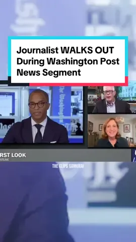 Journalist WALKS OUT during Washington Post news segment🚨 #washingtonpost #news #politics #election2024 #politicalnews 