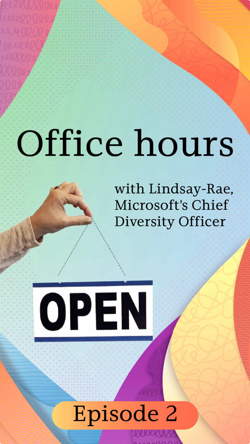 Ep 2 | to the employee who’s nervous about bringing diversity and inclusion into the workplace: get curious! Lindsay-Rae McIntyre, Microsoft’s Chief Diversity Officer, says to ask questions and invite different perspectives to drive progress. explore Microsoft’s 2024 Diversity & Inclusion Report at the link in bio #Microsoft #FYP #CorporateTok #DiversityAndInclusion #GrowthMindset 