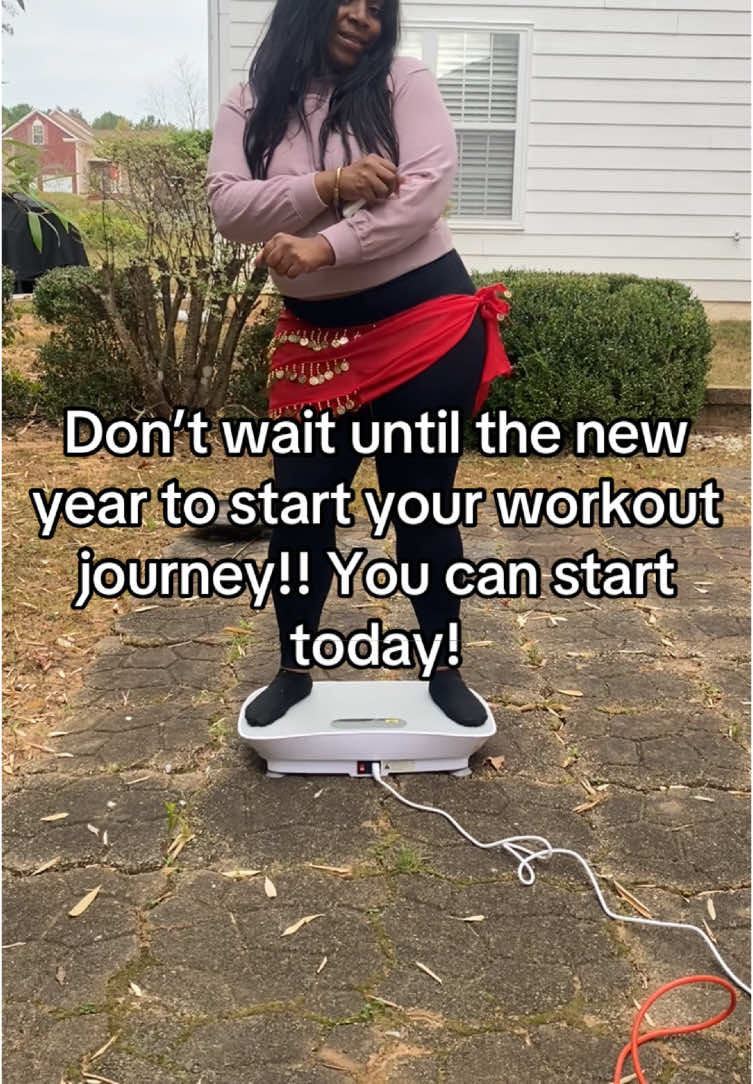 Don’t wait until the new year to start your workout journey! You can start today! #vibrationplate #workout #Fitness #workouttok Workout  Workout tok  Vibration plate  Fitness