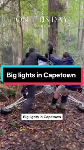 #onthisday Oldie but Goldie  🎃💯🎬🍿Big lights in Cape Town with gaffer Wayne Shields #arri #filmmakersworld #biglights #filmlighting #🎬 #gaffer #gafferlife #directorofphotography #cinematography  