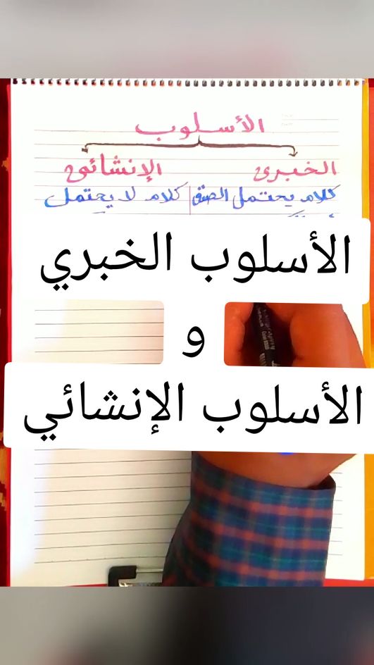 الفرق بين الأسلوب الخبري والأسلوب الإنشائي أنواع الأسلوب الإنشائي #تعليم #لغة_عربية 
