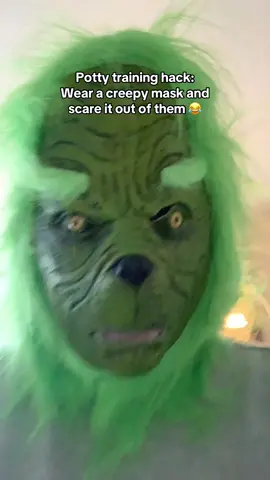 Follow me for more parenting tips 😂🙌🏼 #hesfine #grinch #grinchprank #grinchtiktok #pottytraining #badmom #scareprank #scaredkids #kidsoftiktok #funnykids #trynottolaugh #parenthumor #funnycontent #fyp 